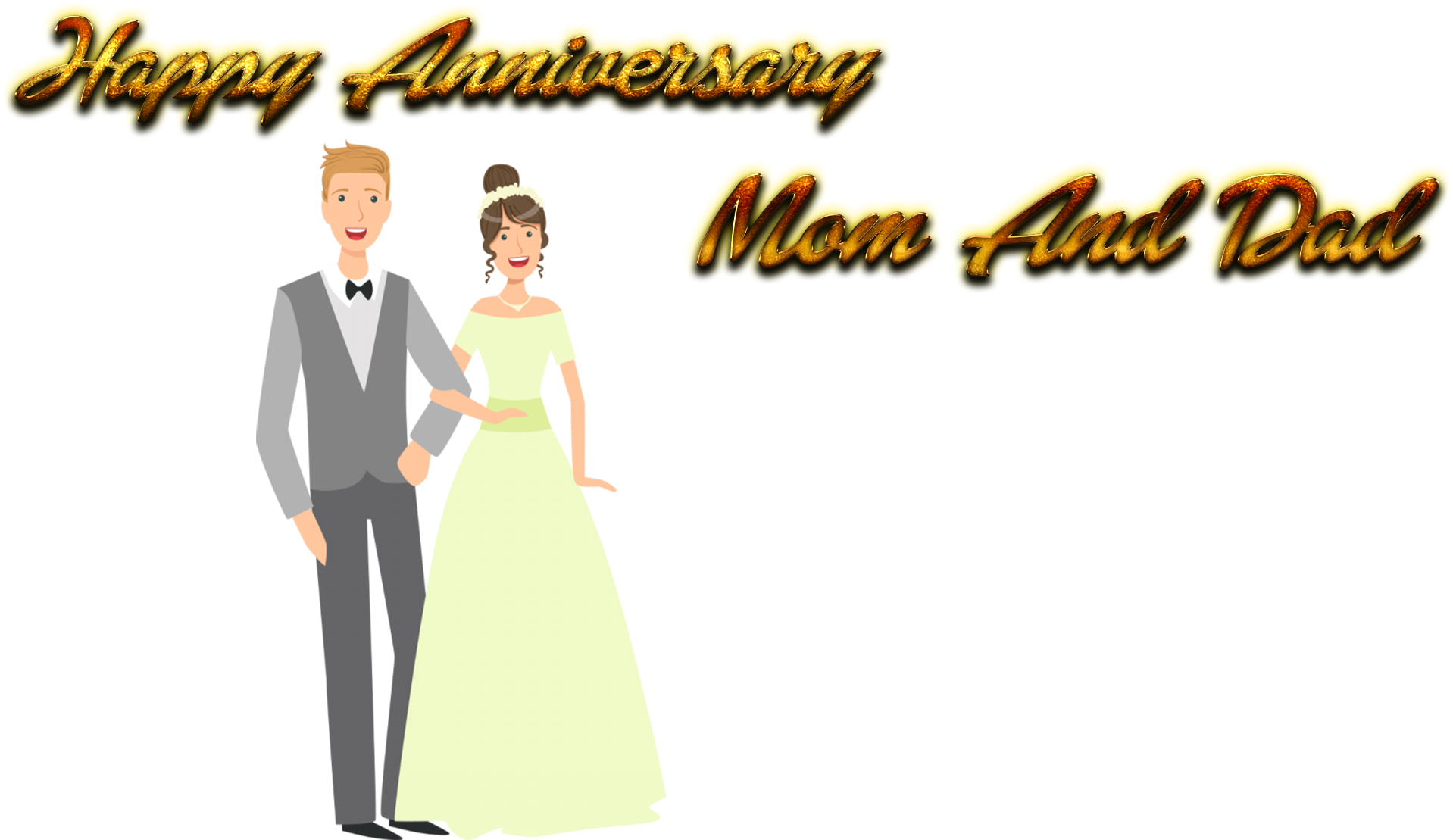 Happy Anniversary Mom And Dad Cartoon