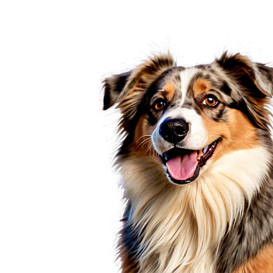 Happy Australian Shepherd Png Qjq