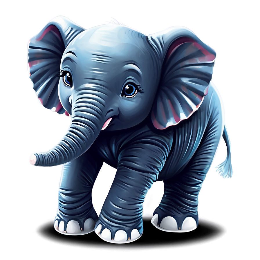 Happy Baby Elephant Design Png Hge99