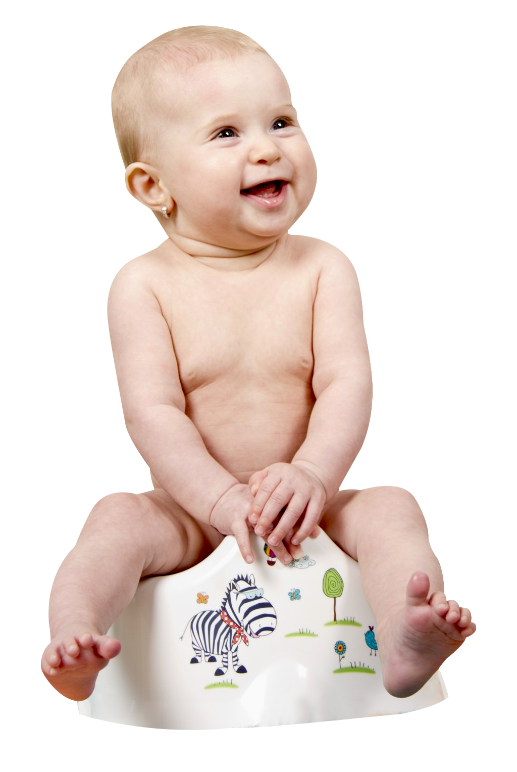 Happy Baby On Potty Chair