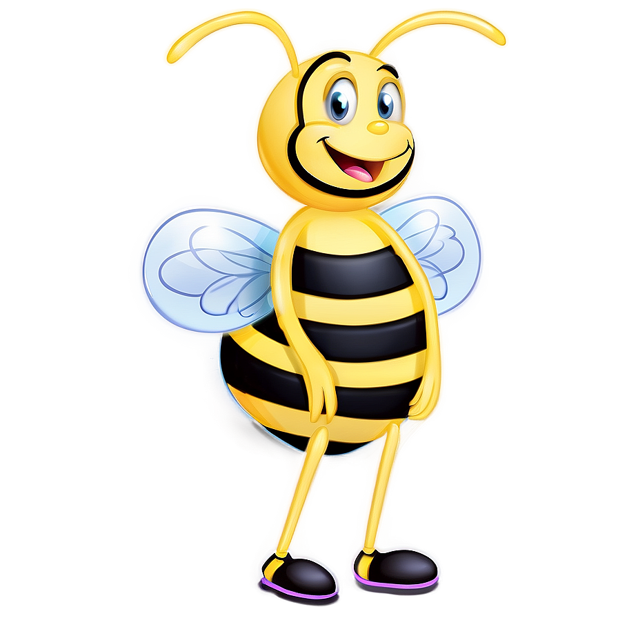 Happy Bee Illustration Png Ymt88