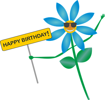 Happy Birthday Animated Flower