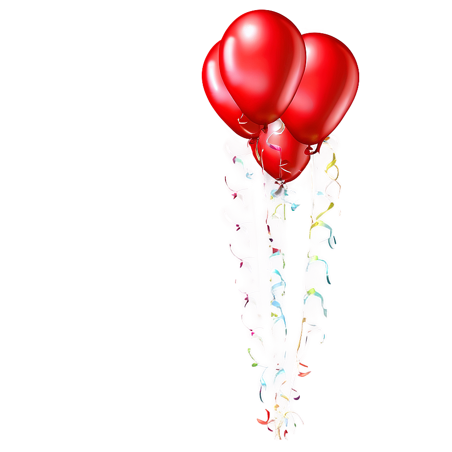 Happy Birthday Red Balloons Png 53