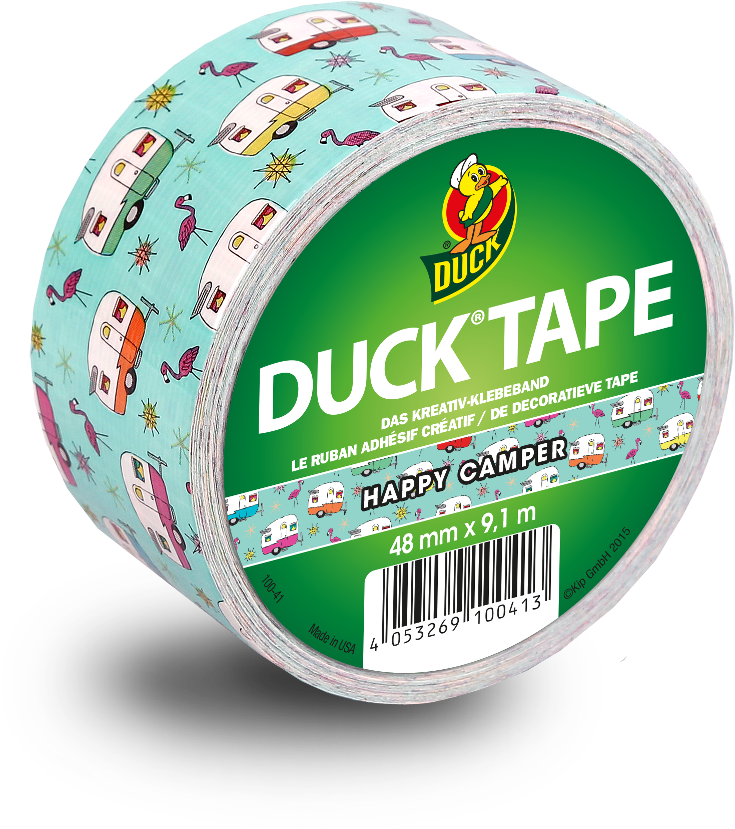 Happy Camper Printed Duct Tape Roll