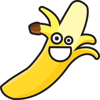 Happy Cartoon Banana