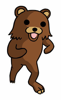 Happy Cartoon Bear Walking