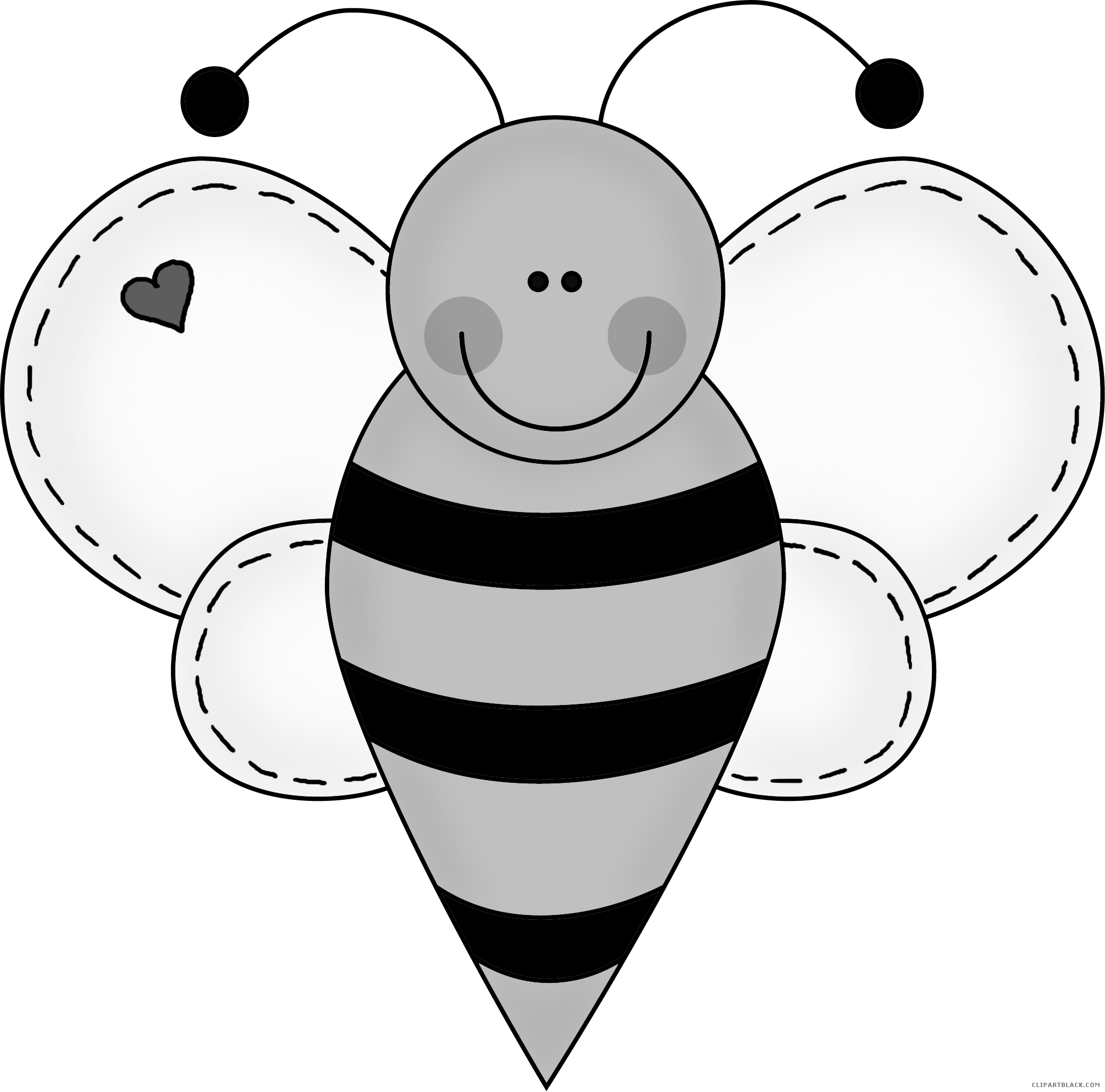 Happy Cartoon Bee Clipart