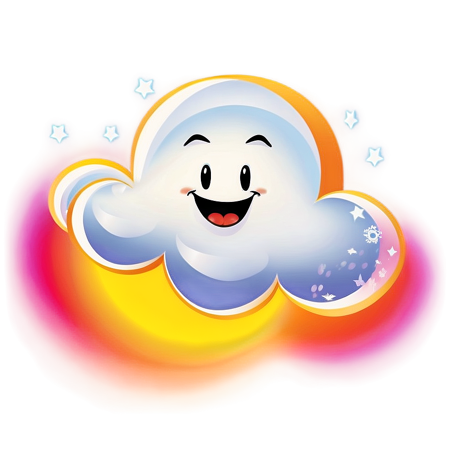 Happy Cartoon Cloud Png 05252024