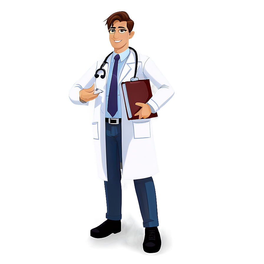 Happy Cartoon Doctor Character Png 6