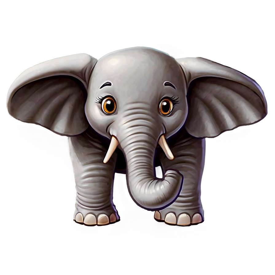 Happy Cartoon Elephant Png Urh25