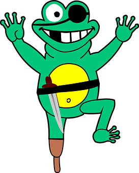 Happy Cartoon Frog Dancing