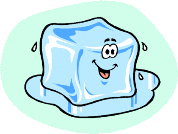 Happy Cartoon Ice Cube