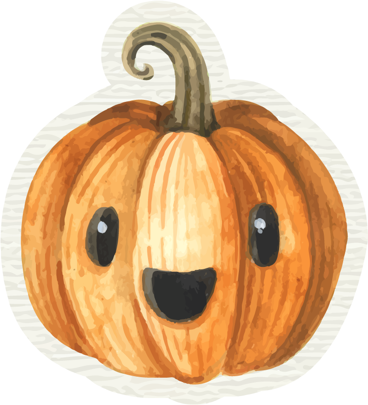 Happy Cartoon Pumpkin