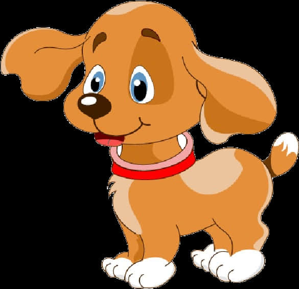 Happy Cartoon Puppy