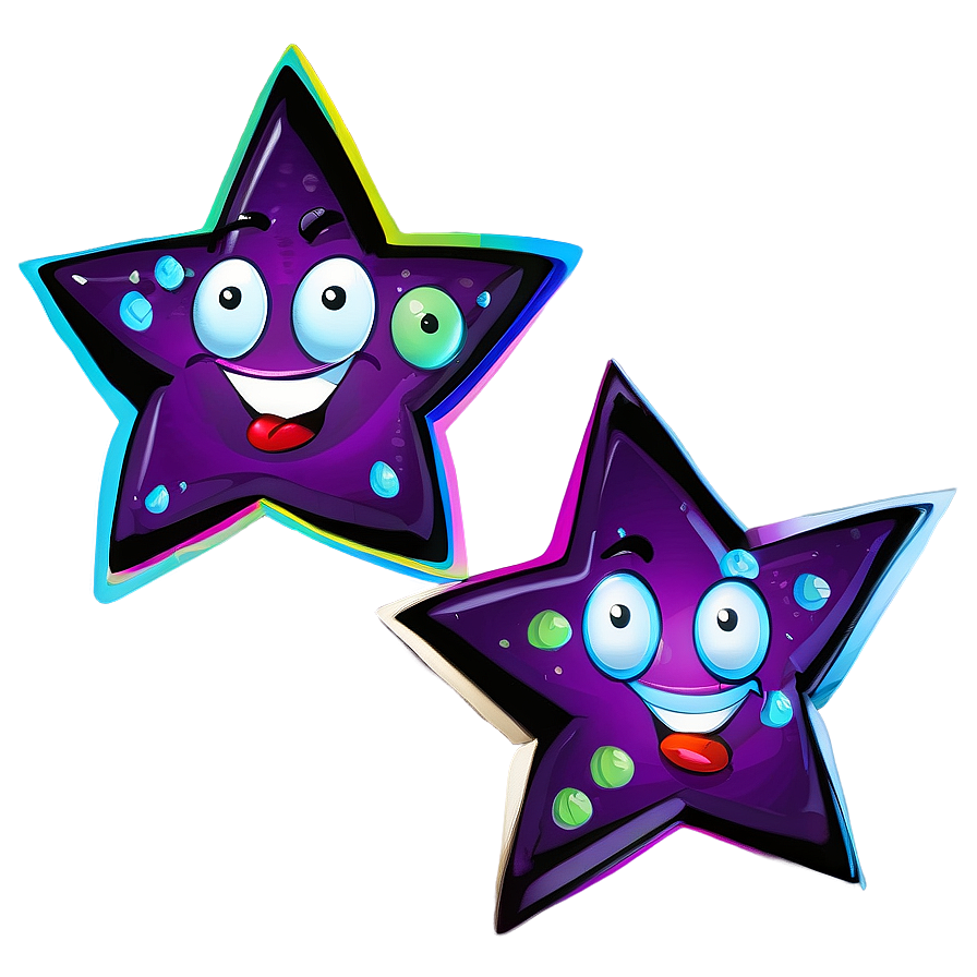 Happy Cartoon Stars Png 51