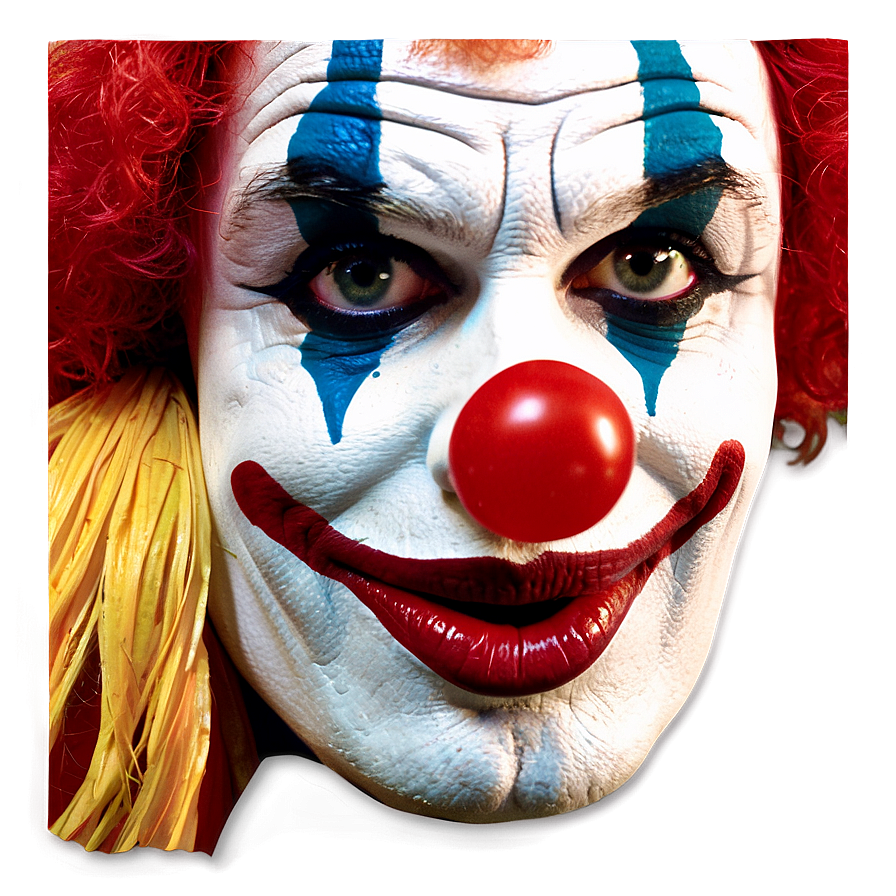 Happy Clown Face Artwork Png 06272024