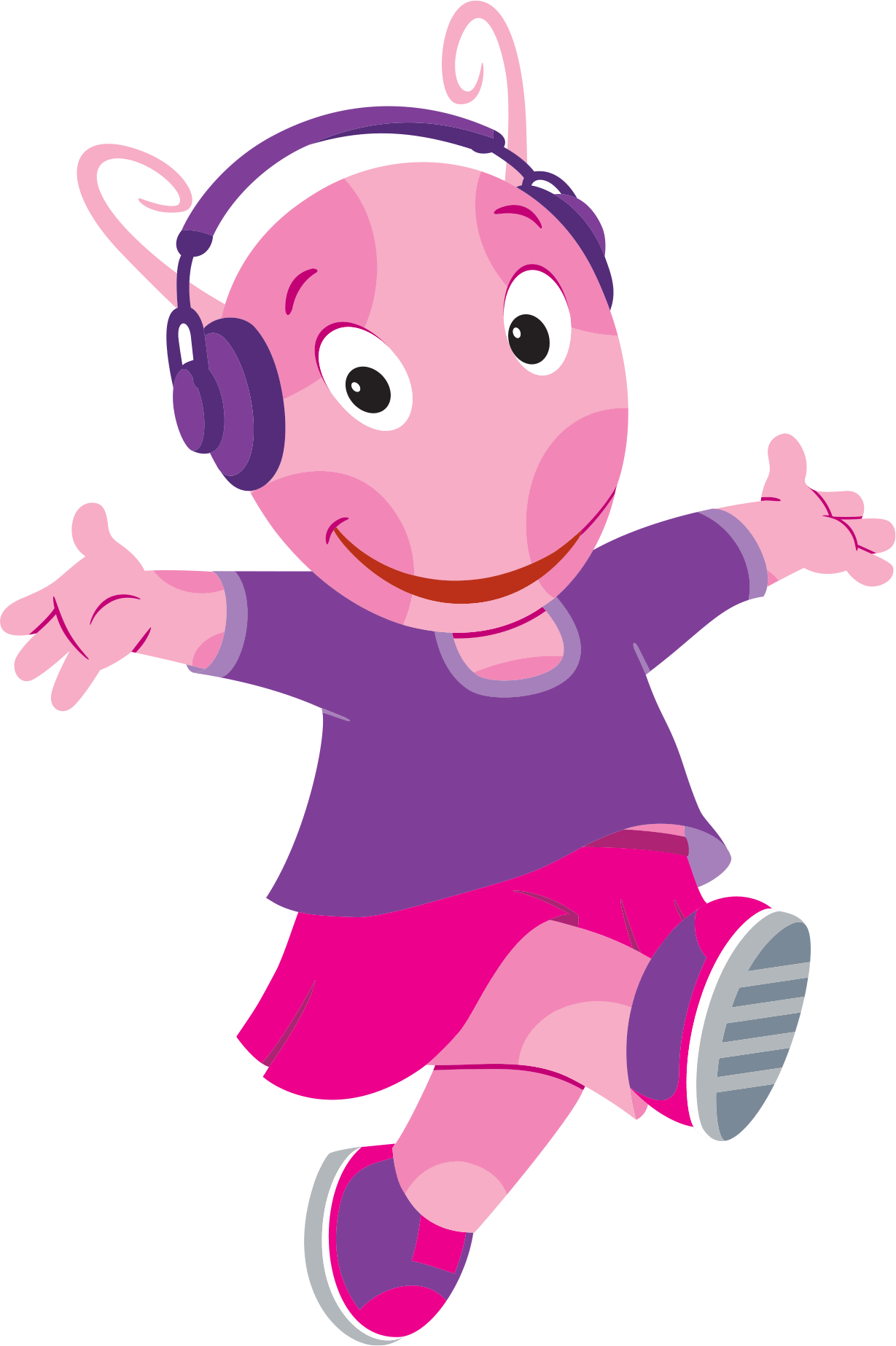 Happy Dancing Cartoon Character