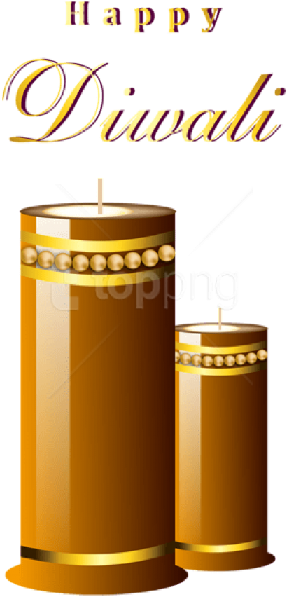 Happy Diwali Candles Graphic