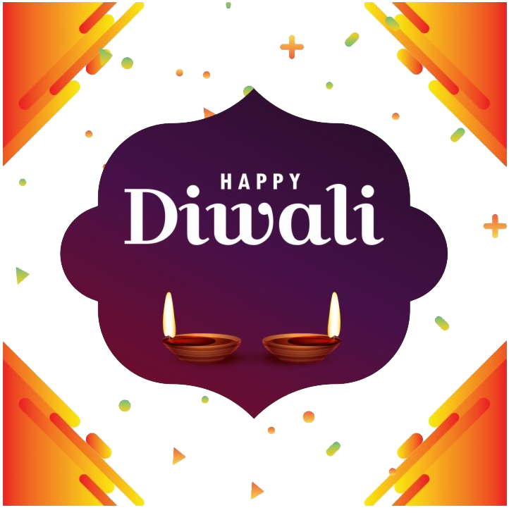 Happy Diwali Greetingwith Diyas