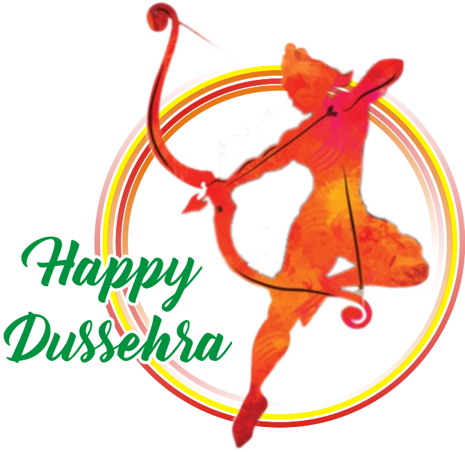 Happy Dussehra Celebration Archer