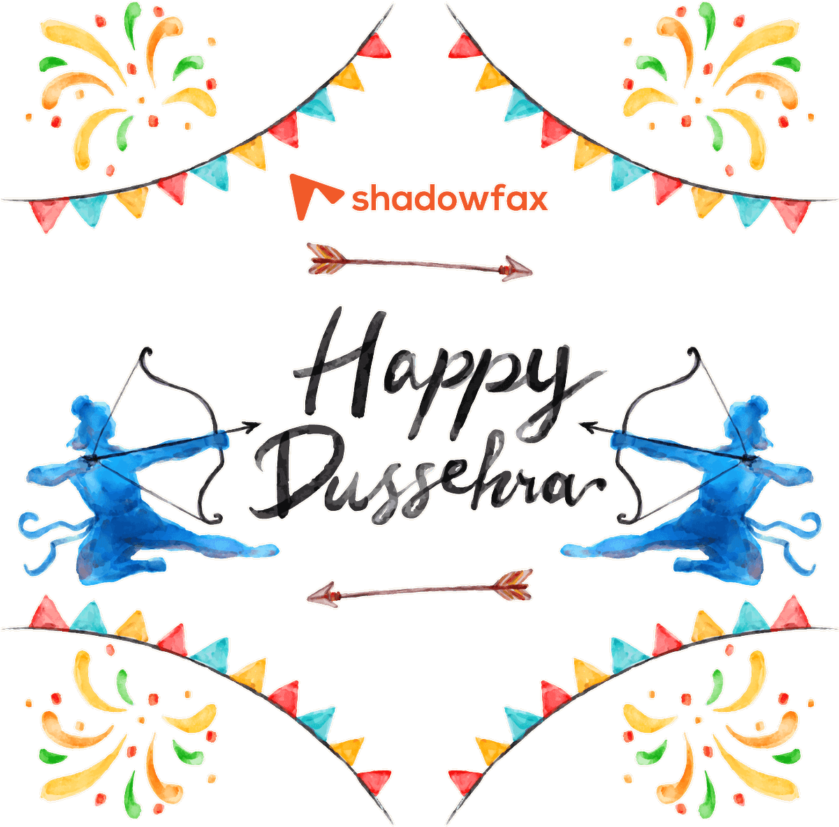 Happy Dussehra Festival Celebration Artwork