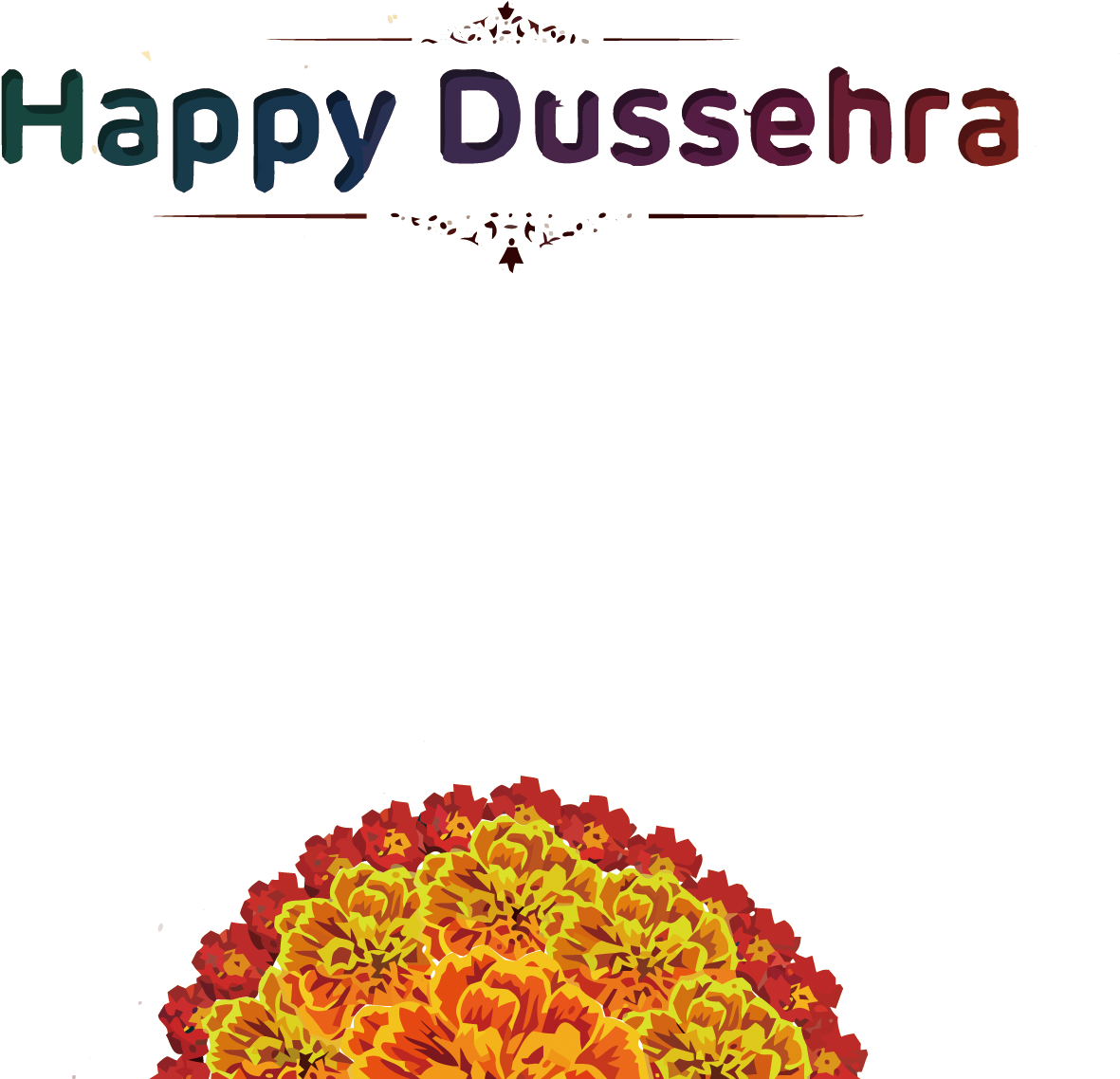 Happy Dussehra Greeting Design