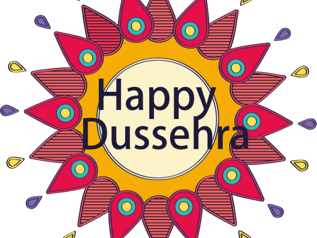 Happy Dussehra Greeting Design