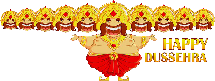 Happy Dussehra Ravana Cartoon