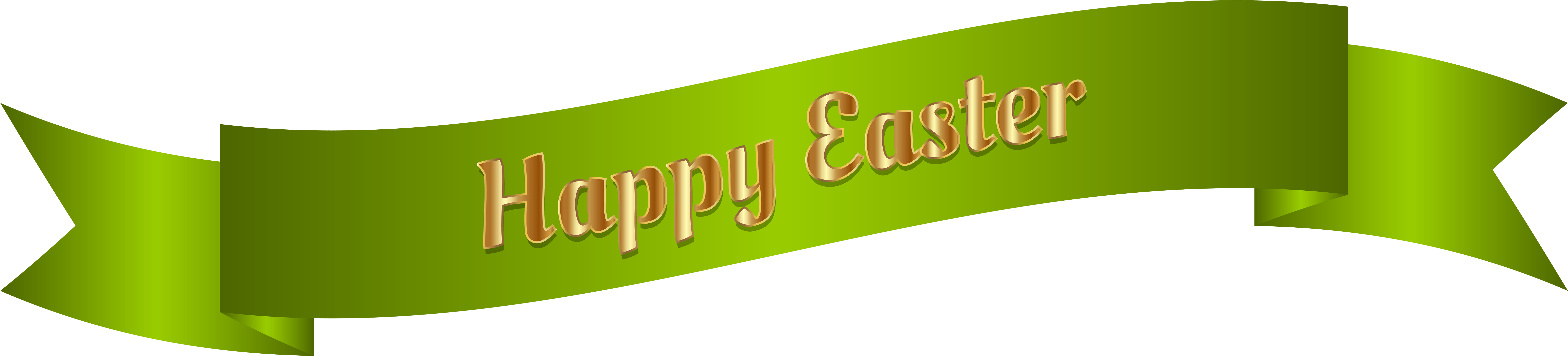 Happy Easter Green Banner