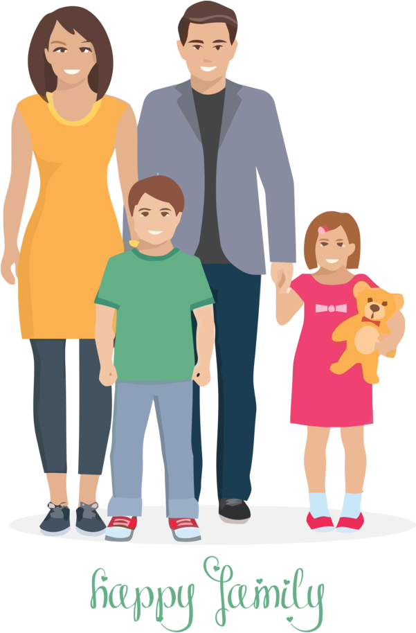 Happy Family Illustration