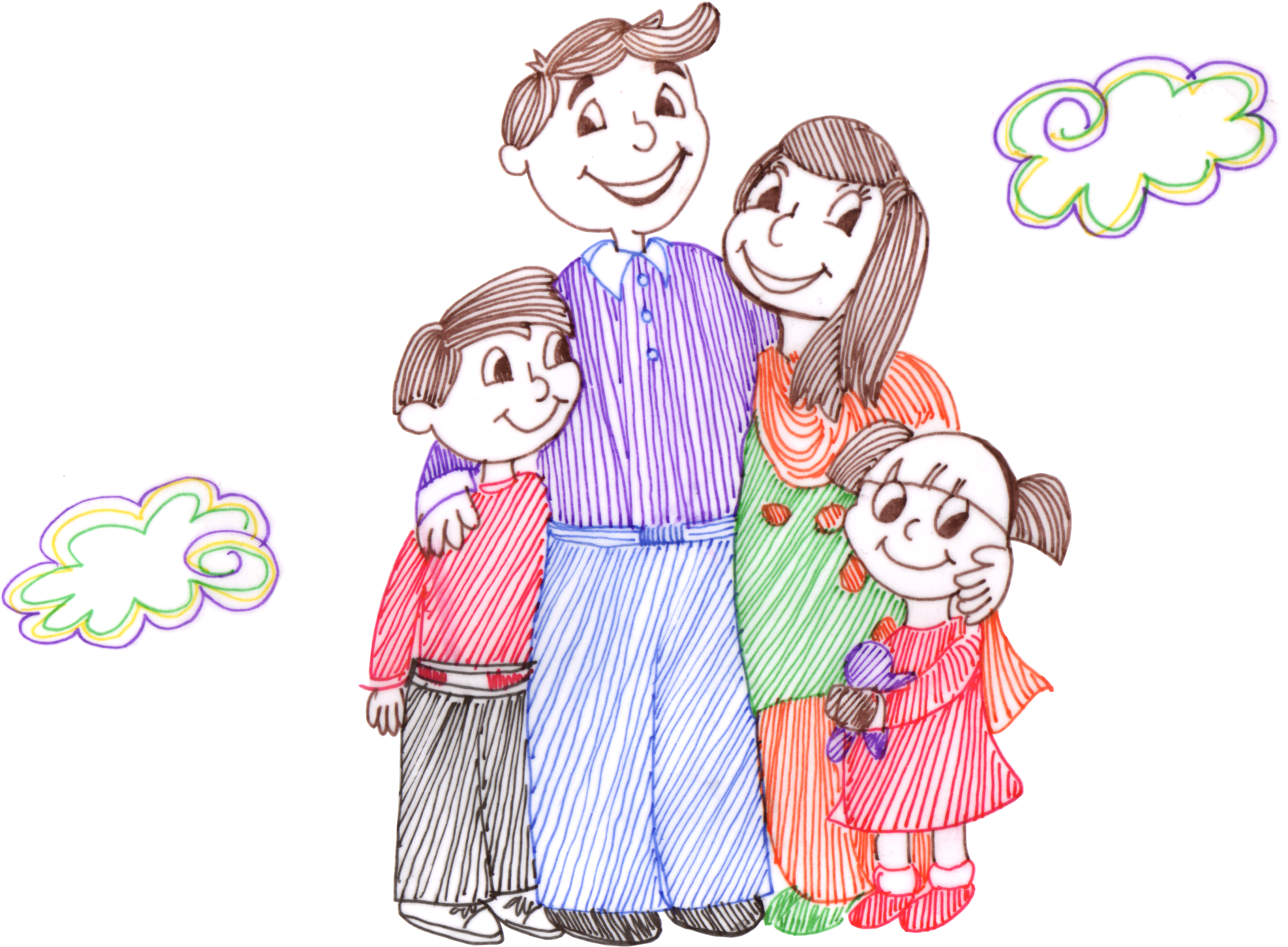 Happy Family Illustration