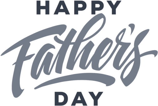 Happy Fathers Day Cursive Text