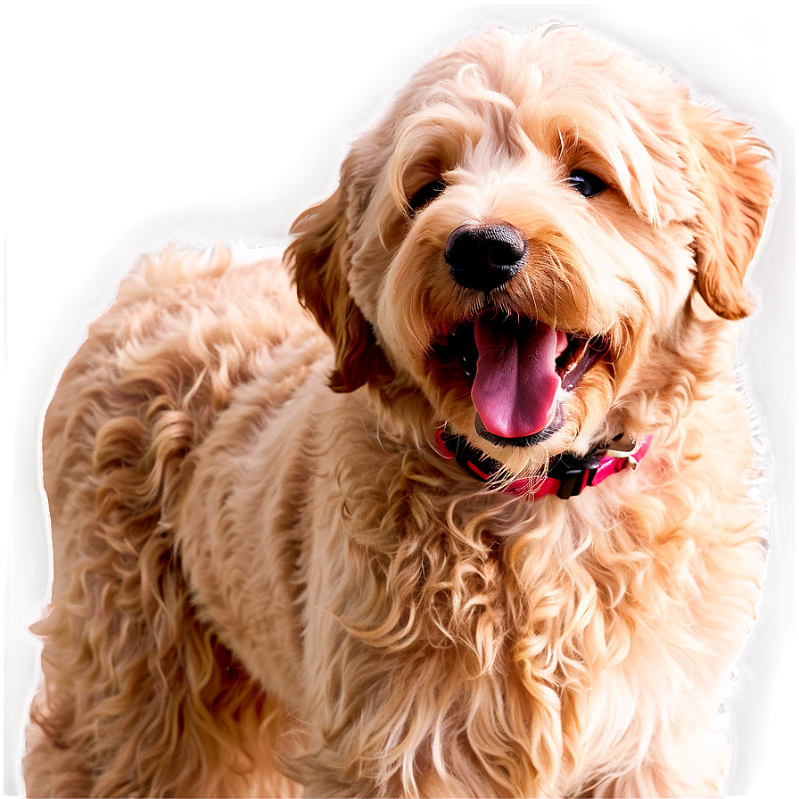 Happy Goldendoodle Face Png Vwf