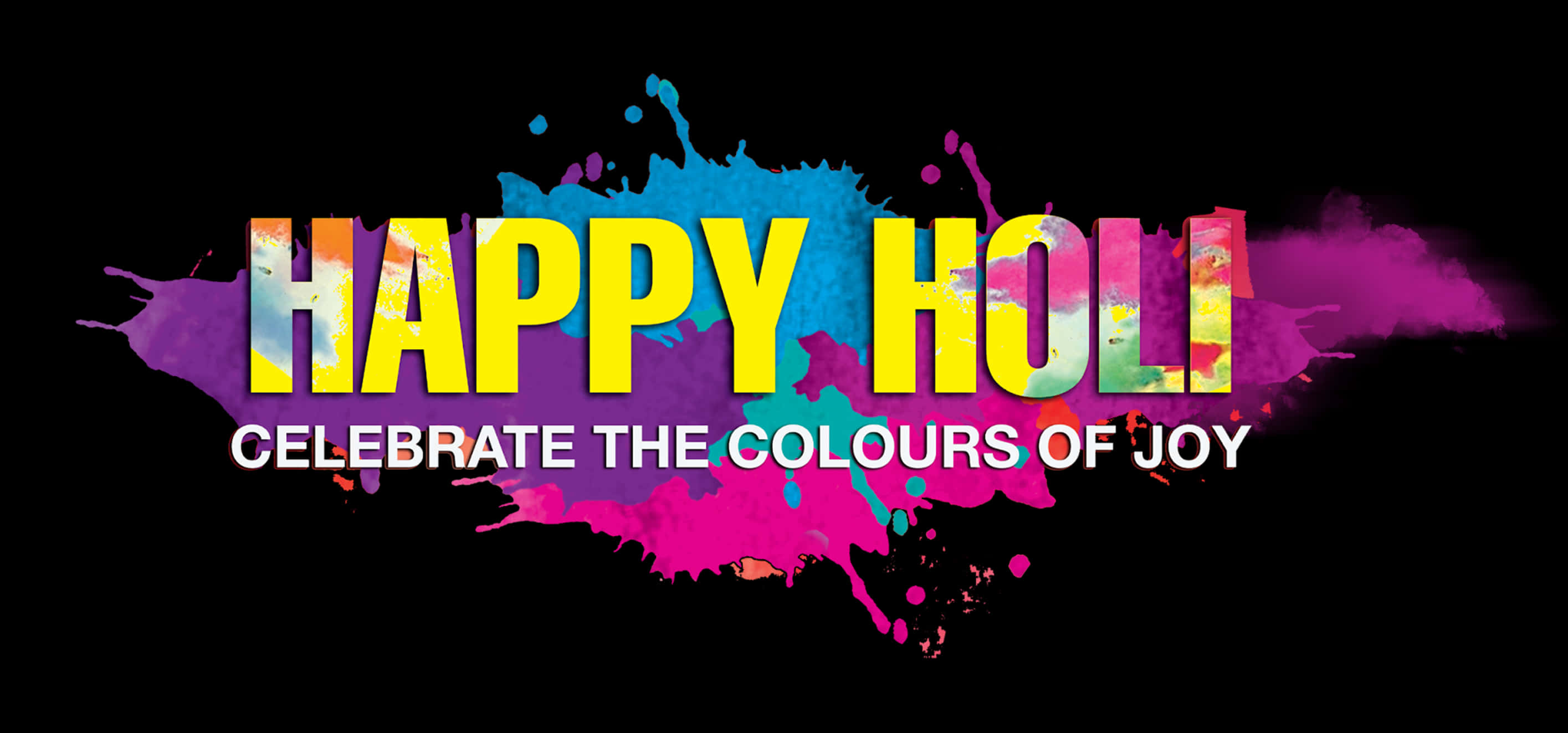 Happy Holi Celebration Banner