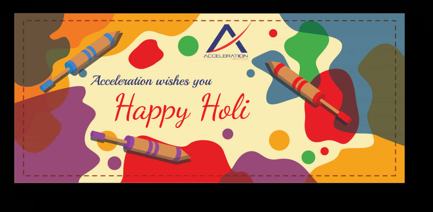 Happy Holi Greeting Card Acceleration