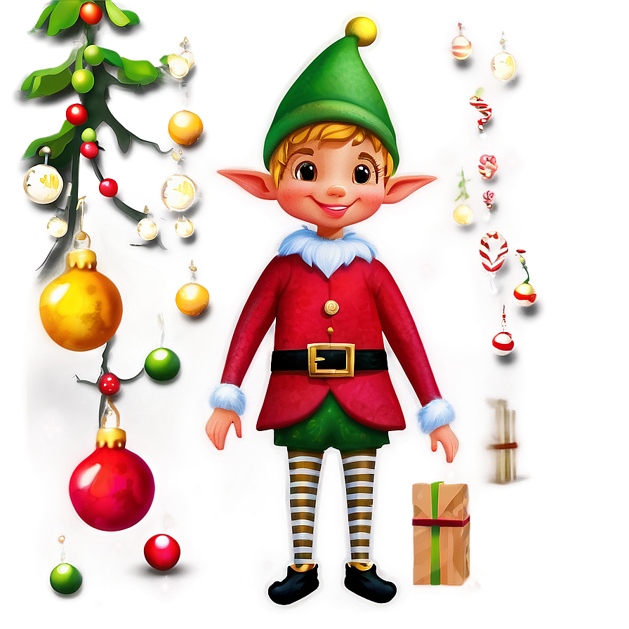 Happy Holidays Festive Elves Png 84