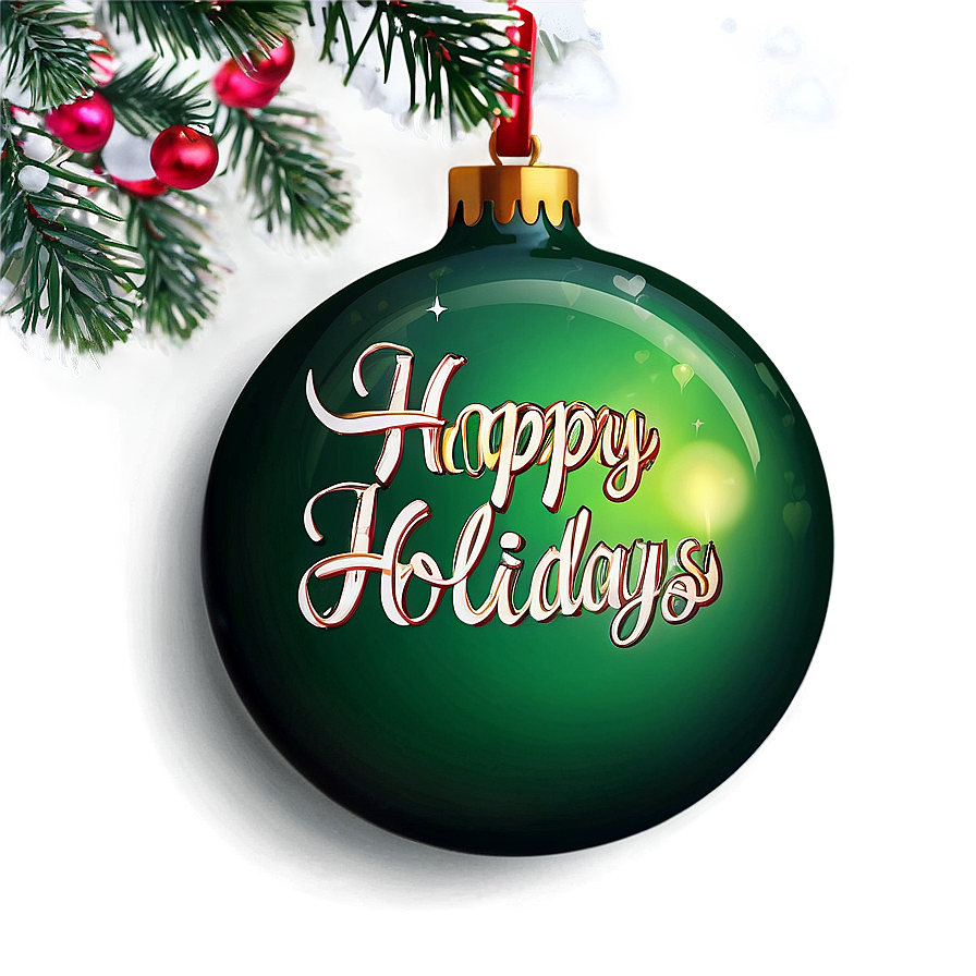 Happy Holidays Greeting Card Png 65