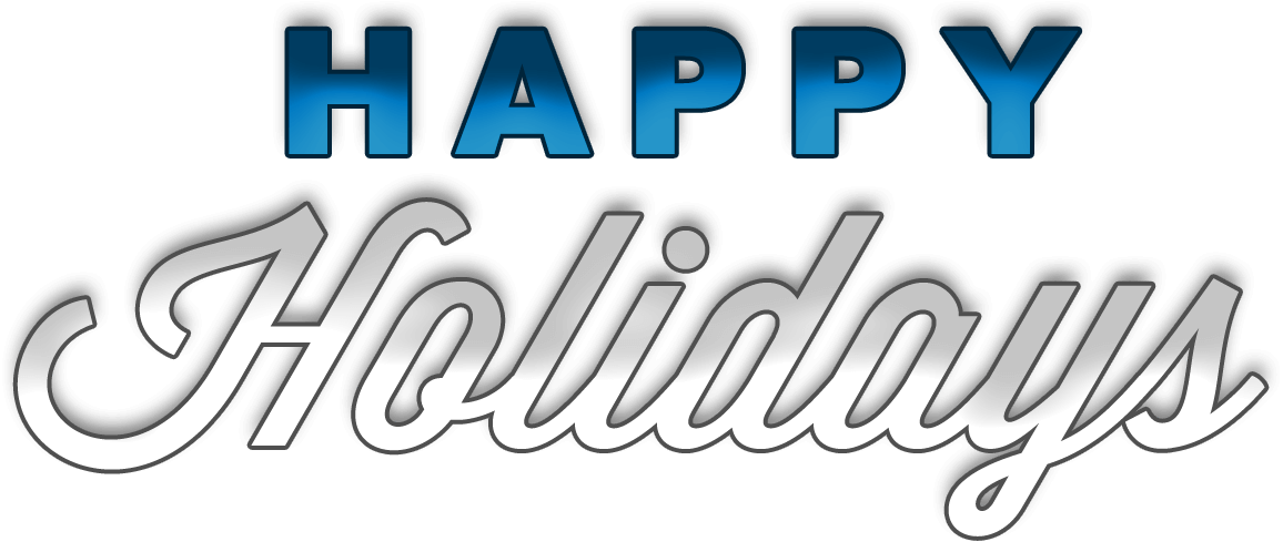 Happy Holidays Text Graphic