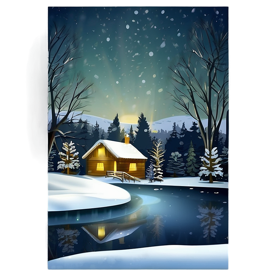 Happy Holidays Winter Scene Png Eea