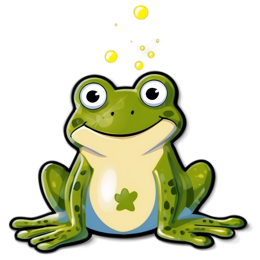 Happy Hopping Frog Cartoon Png Kgd