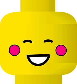 Happy Lego Face Emoji