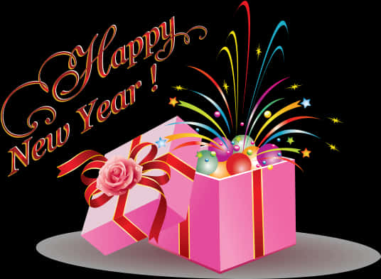 Happy New Year Celebration Gift Box