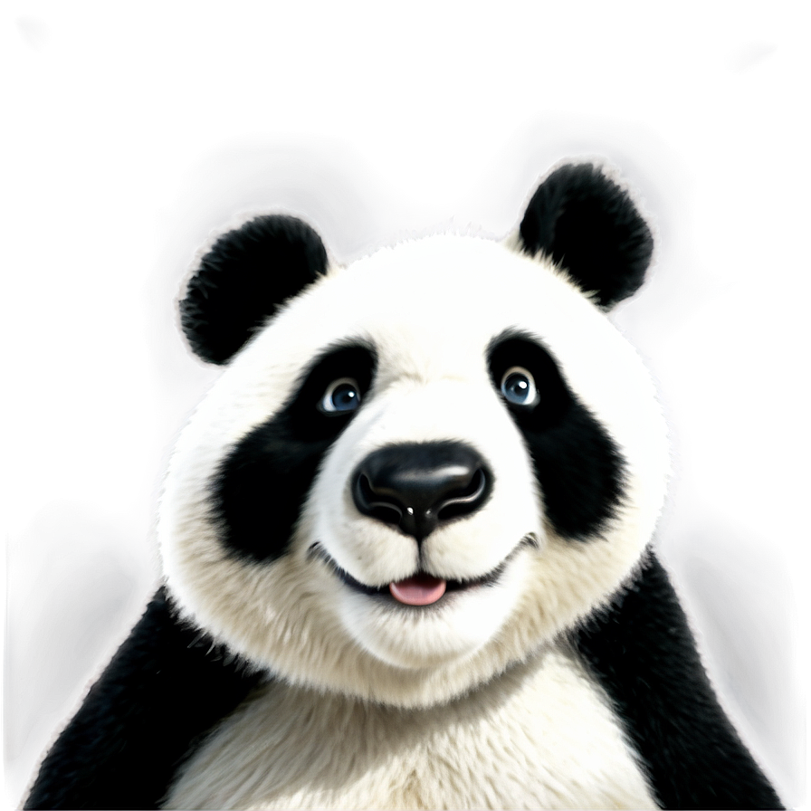 Happy Panda Face Png 8