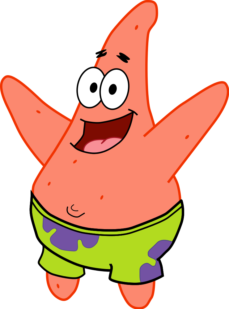 Happy Patrick Star Cartoon