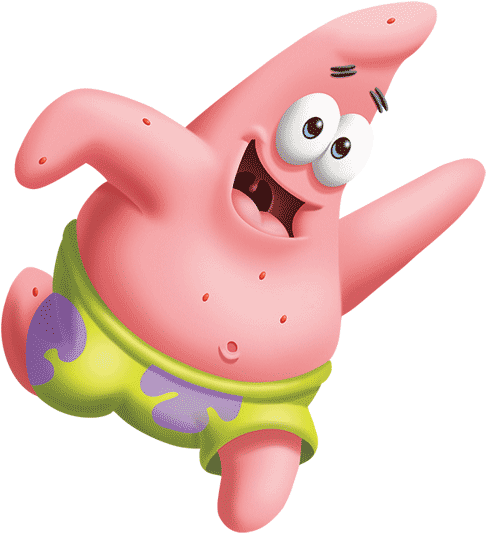 Happy Patrick Star Jumping