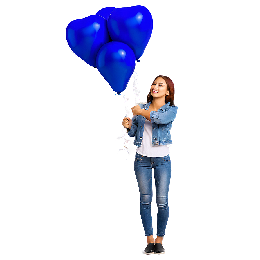 Happy Person With Balloons Png 28