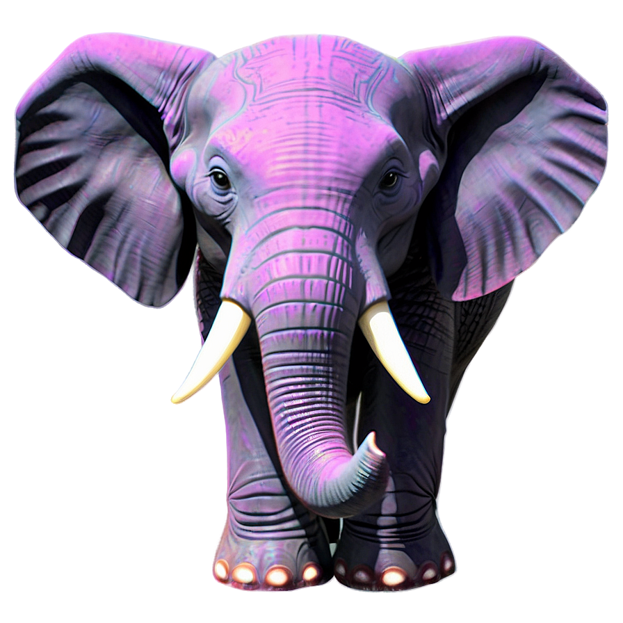 Happy Pink Elephant Png Reh22