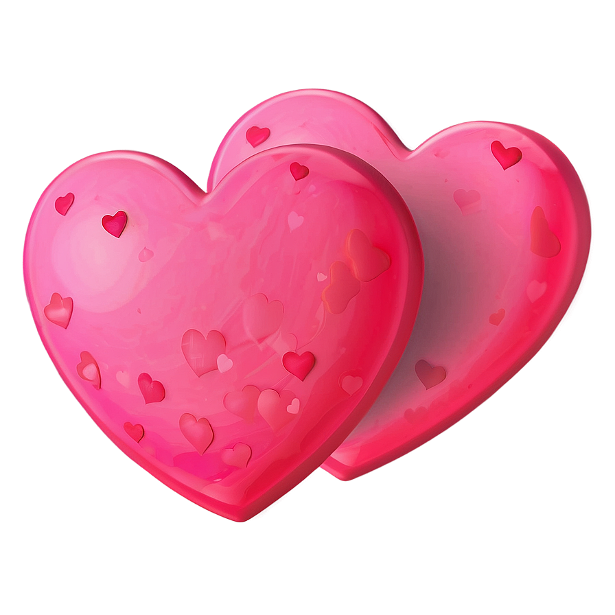 Happy Pink Hearts Png 77