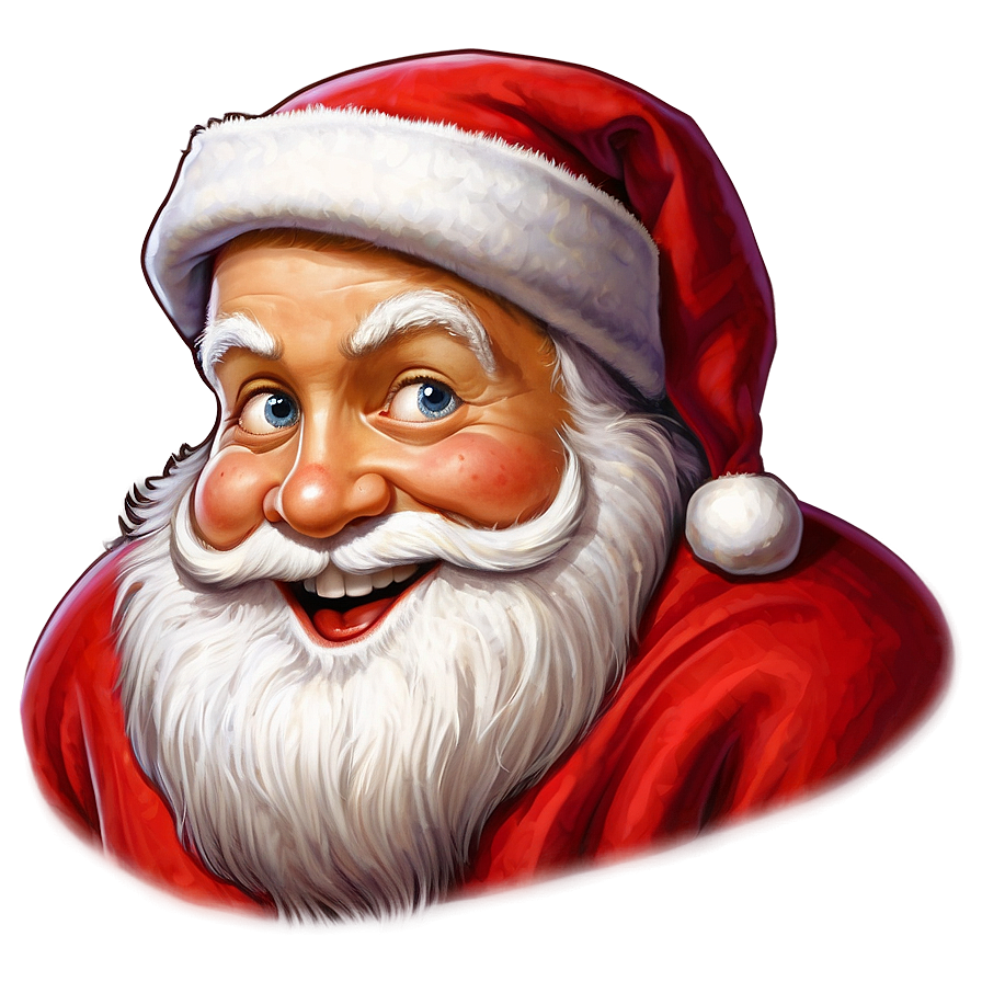 Happy Santa Claus Face Png Rst8