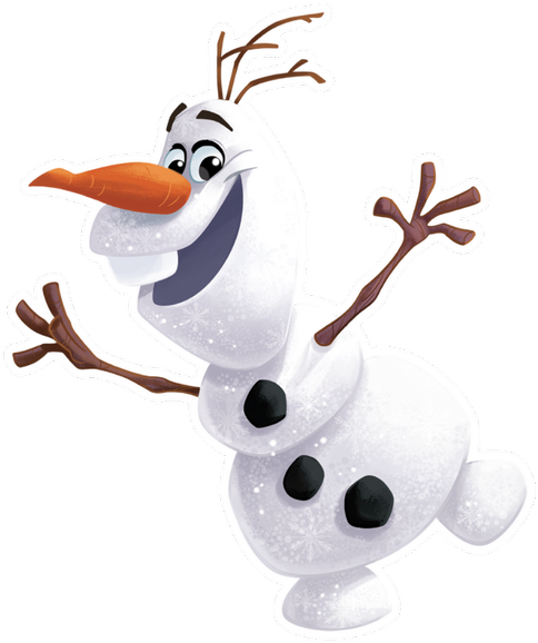 Happy Snowman Cartoon Character